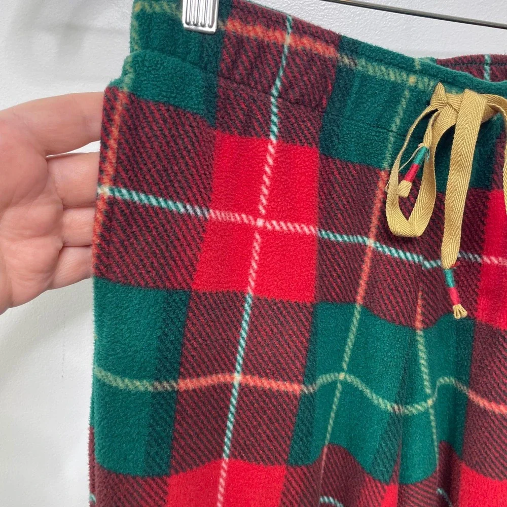 Cuddl Duds‎ PXS Fleece Pajama Set Green Red Plaid Loungewear Sleep Christmas PJ